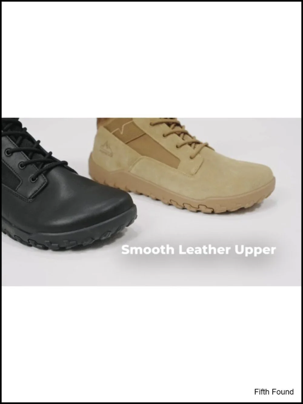 Wide Toe Box Zero Drop Tactical Boots Leather Oxford Fabric Side Zipper Combat